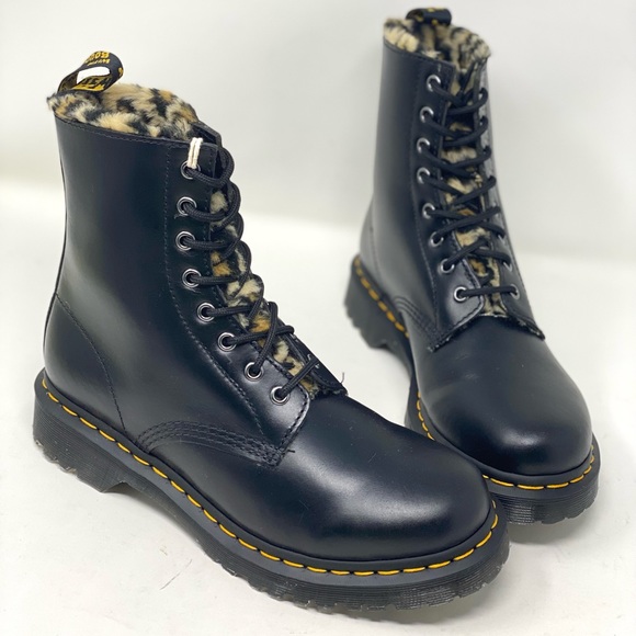 Dr. Martens Shoes - Dr. Martens 1460 Serena Leo Leather Boots.